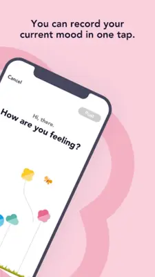 FeelyouSocial mood tracker with one tap self-care android App screenshot 10