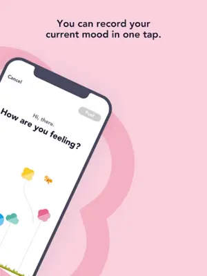 FeelyouSocial mood tracker with one tap self-care android App screenshot 4